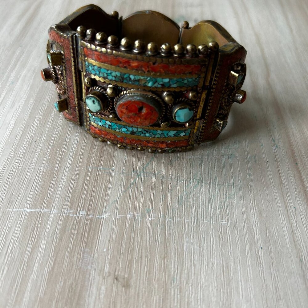 Vintage Handmade Turquoise Bracelet